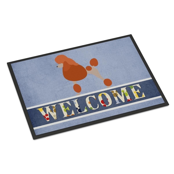 Carolines Treasures Royal Poodle Welcome Indoor or Outdoor Mat - 18 x 27 in. BB8311MAT - main